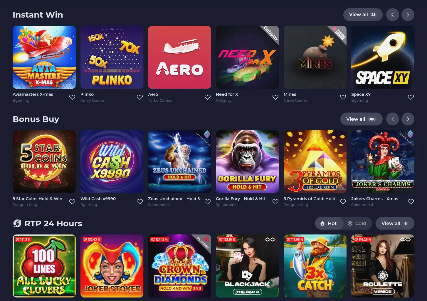 Interfaccia mobile di Cazimbo su smartphone con slot e live casino